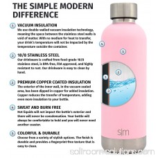 Simple Modern 17oz Bolt Water Bottle - Stainless Steel Hydro Swell Flask - Double Wall Vacuum Insulated Reusable Gold Small Kids Metal Coffee Tumbler Leak Proof Thermos - Rose Gold 569666114